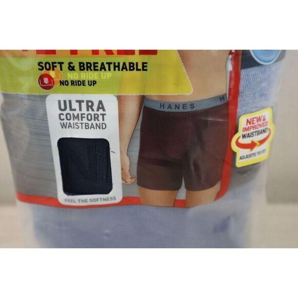 Hanes Men's Sz Large Ultimate ComfortFlex Waistband 5-pk + 2 Bonus Boxer Briefs - Picture 3 of 8